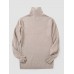 Men Solid Color Knitted High Neck Elastic Long Sleeve Casual Sweaters Men Solid Color Knitted High Neck Elastic Long Sleeve Casual Sweaters