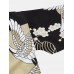 Mens Crane Floral Graphic Front Open Luxury Kimonos Mens Crane Floral Graphic Front Open Luxury Kimonos