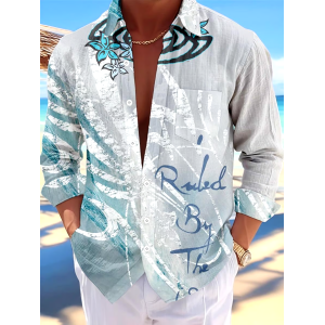 Men's Hawaiian Long Sleeve Shirt