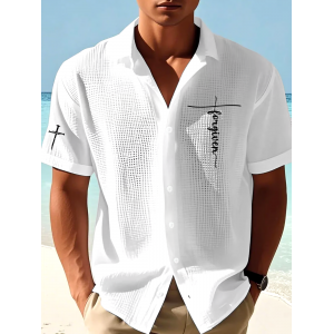 Men's Faith Print Waffle Shirt