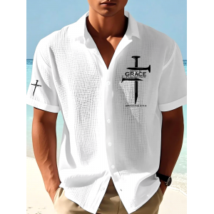 Men's Faith Print Waffle Shirt